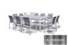 Picture of Test No Order - CARDIFF 220x150 11PC Outdoor Aluminum Dining Set (White and Grey)