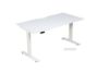 Picture of Test No Order - UP1  150/160/180 HEIGHT ADJUSTABLE STRAIGHT DESK *WHITE TOP WHITE BASE - 180 Top 695-1185mm Adjustable