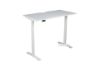 Picture of Test No Order - UP1  150/160/180 HEIGHT ADJUSTABLE STRAIGHT DESK *WHITE TOP WHITE BASE - 180 Top 695-1185mm Adjustable