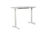 Picture of Test No Order - UP1  150/160/180 HEIGHT ADJUSTABLE STRAIGHT DESK *WHITE TOP WHITE BASE - 180 Top 695-1185mm Adjustable