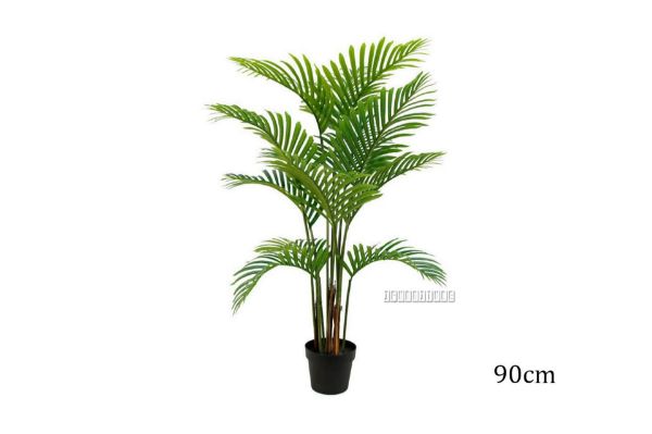 Picture of Test No Order - ARTIFICIAL PLANT Palm (Black Plastic Pot) - H90cm