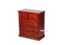 Picture of Test No Order - CANNINGTON Solid NZ Pine 5 DRW Tallboy (Wine Red Colour)