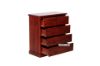 Picture of Test No Order - CANNINGTON Solid NZ Pine 5 DRW Tallboy (Wine Red Colour)