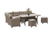 Picture of Test No Order - ALBANY Wicker Sectional Dining Outdoor Sofa Set (Beige)