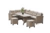 Picture of Test No Order - ALBANY Wicker Sectional Dining Outdoor Sofa Set (Beige)