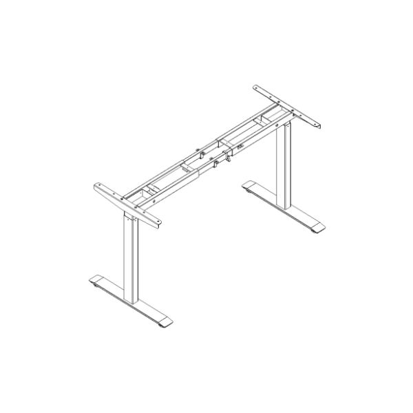 Picture of Test No Order - UP1 STRAIGHT Adjustable Height Desk Frame (White/Black)