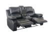 Picture of Test No Order - ROCKLAND Reclining Sofa Range in Air Leather (Black)