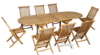 Picture of Test No Order - BALI Solid Teak - Oval 160/240 Extension Table (Only)