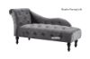 Picture of Test No Order - ZOE Velvet Flared Arm Chaise Lounge (Grey) - Header Facing Left