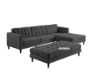 Picture of Test No Order - MELROSE Sectional Sofa with Ottoman (Dark Grey)