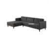 Picture of Test No Order - MELROSE Sectional Sofa with Ottoman (Dark Grey)