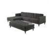 Picture of Test No Order - MELROSE Sectional Sofa with Ottoman (Dark Grey)