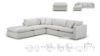 Picture of Test No Order - SKYLAR Feather-Filled Sectional Modular Fabric Sofa (Cream)