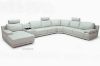 Picture of Test No Order - CASTLEFORD Corner Sofa 100% Genuine Leather (White)