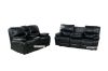 Picture of Test No Order - PASADENA Reclining Sofa Range in Air Leather (Black)