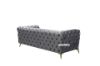 Picture of Test No Order - VIGO 3/2/1 Seater Chesterfield Tufted Velvet Fabric Sofa Range (Grey)