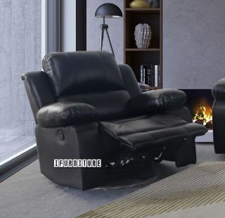 Picture of Test No Order - ROCKLAND Reclining Sofa (Black) - 1 Seat (1R) Rocking & Swirling