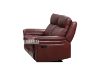 Picture of Test No Order - BREVILLE Reclining Genuine Leather Sofa (Wine Red)