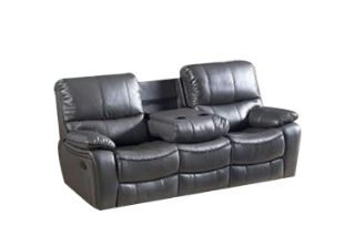 Picture of Test No Order - PASADENA Reclining Sofa (Grey) - 3 Seat with Drop Down Console (3RRC)