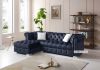 Picture of Test No Order - EDITH GOODWILL Sectional Chesterfield Tufted Velvet Sofa (Black)