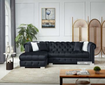 Picture of Test No Order - EDITH GOODWILL Sectional Sofa (Black) - Facing Left