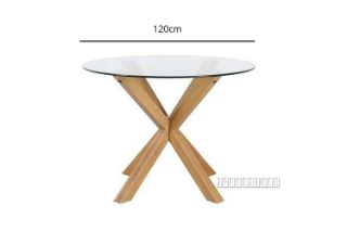 Picture of Test No Order - POLO Glass Round Dining Table - 120