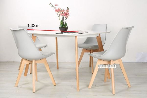 Picture of Test No Order - EFRON 5PC Dining Set (Grey) - 1.4M Table