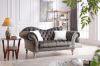 Picture of Test No Order - WILSHIRE 3/2 Seater Crystal Button Tufted Velvet Sofa Range (Dark Grey)