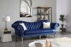 Picture of Test No Order - WILSHIRE 3/2 Seater Crystal Button Tufted Velvet Sofa Range (Blue)