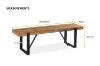 Picture of Test No Order - IRONBRIDGE 150/180 Dining Bench (Light Rustic Wooden)