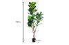 Picture of Test No Order - ARTIFICIAL PLANT Thick Branch Fiddle Leaf (180cm)