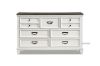 Picture of Test No Order - CHARLES 7 DRW Dresser with Mirror (White & Grey)