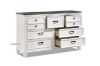 Picture of Test No Order - CHARLES 4PC/5PC/6PC Bedroom Combo in Queen/Super King Size (White & Grey)