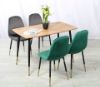 Picture of Test No Order - BIJOK 120/140 5PC Dining Set (Oak Finish Table & Grey Chairs)