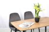 Picture of Test No Order - BIJOK 120/140 5PC Dining Set (Oak Finish Table & Grey Chairs)