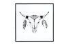 Picture of Test No Order - GYPSET BULL SKULL Wall Art (44.6cmx44.6cm)