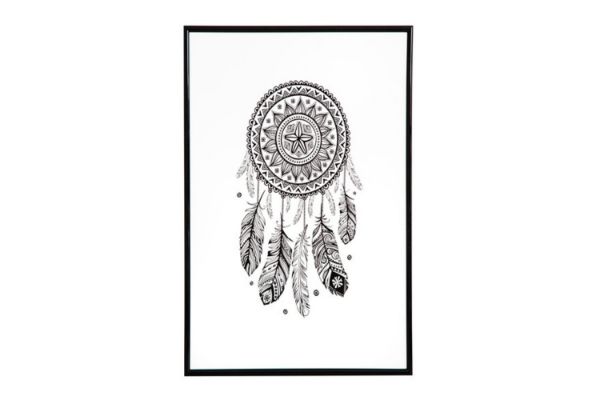 Picture of Test No Order - GYPSET DREAM CATCHER Wall Art (34.6cmx46.6cm) (White)