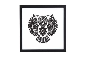 Picture of Test No Order - GYPSET OWL Wall Art (45cmx45cm)