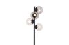 Picture of Test No Order - FLOOR LAMP 528 with Clear Round Glass Shades (Black)