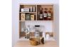 Picture of Test No Order - HANSON Foldable Dining Table with Cabinet Shelf