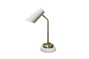 Picture of Test No Order - TABLE LAMP 738 (White & Gold Metal Colour)