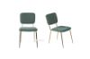 Picture of Test No Order - LASKY Gold Frame Fabric Dining Chair (Green) - Set of 2