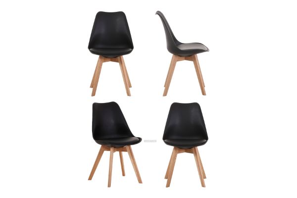 Picture of Test No Order - EFRON Dining Chair (Black) - Set of 4