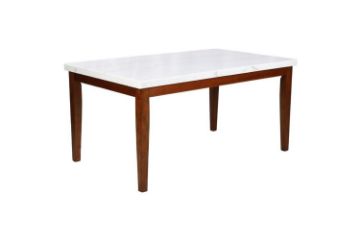 Picture of Test No Order - SOMMERFORD 163 Marble Top Dining Table (White)