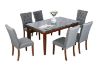 Picture of Test No Order - SOMMERFORD Marble Top 7PC Dining Set (Black)