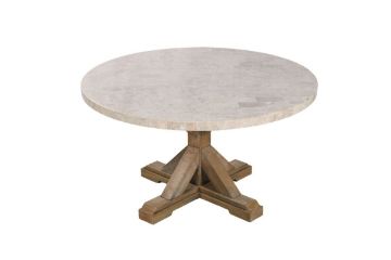 Picture of Test No Order - HAVILAND 137 Round Marble Top Dining Table