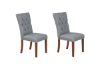 Picture of Test No Order - SOMMERFORD Tufted Fabric Upholstered Dining Chair (Dark Grey) - Set of 2 