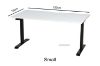 Picture of Test No Order - UP1 150/160/180 Height Adjustable Straight Desk (White Top Black Base)