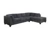 Picture of Test No Order - NEWTON Fabric Sectional (Dark Grey) - Facing Right without Ottoman