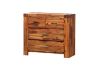 Picture of Test No Order - PHILIPPE 4-Drawer Dressing Table with Mirror (Rustic Java Colour)